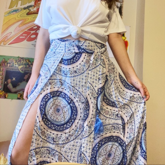 Calypso Silk Wrap Skirt - Picture 1 of 8